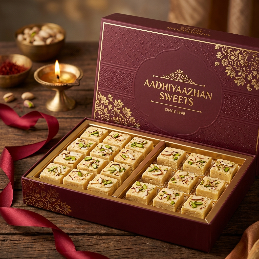 Mini Assorted Sweet Box - AadhiYaazhan Sweets
